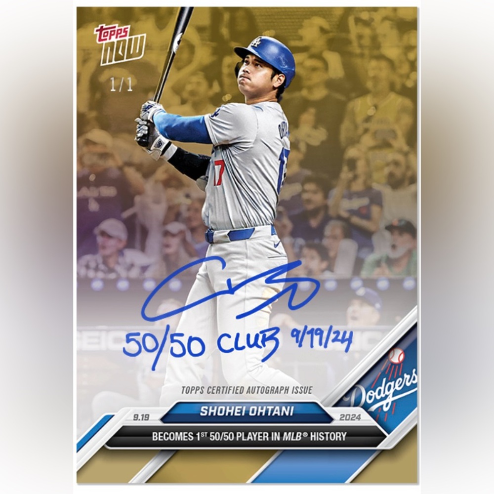 Shohei Ohtani 50/50 - 2024 MLB TOPPS NOW® Card #722 (SEALED / NEW)